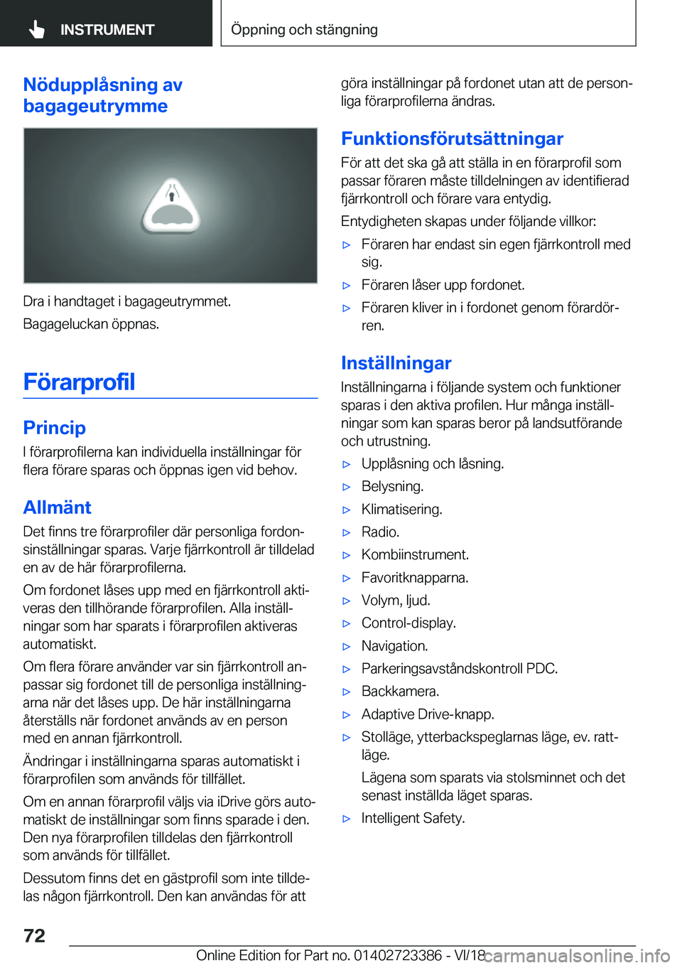 BMW 2 SERIES COUPE 2019  InstruktionsbÖcker (in Swedish) �N�