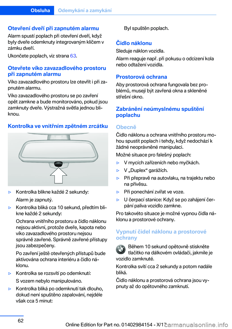 BMW 2 SERIES COUPE 2018  Návod na použití (in Czech) �O�t�e�v�e�n�