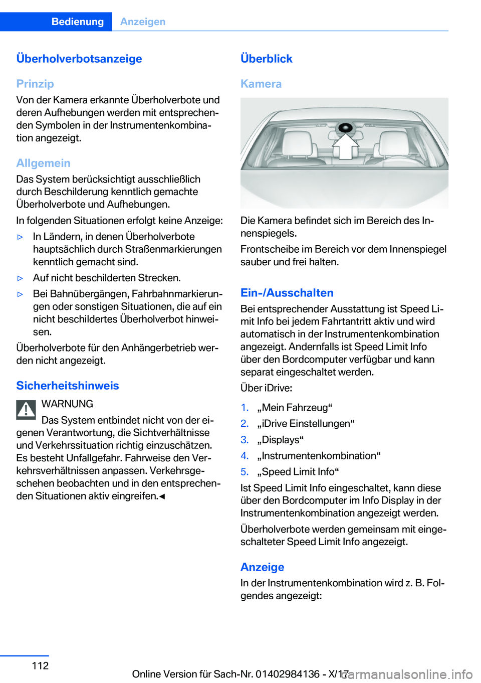 BMW 2 SERIES COUPE 2018  Betriebsanleitungen (in German) �