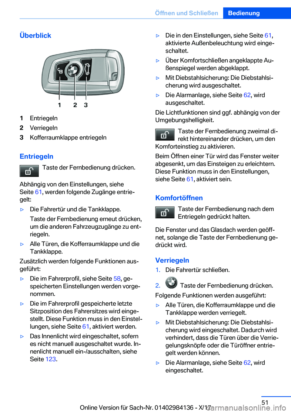 BMW 2 SERIES COUPE 2018  Betriebsanleitungen (in German) �