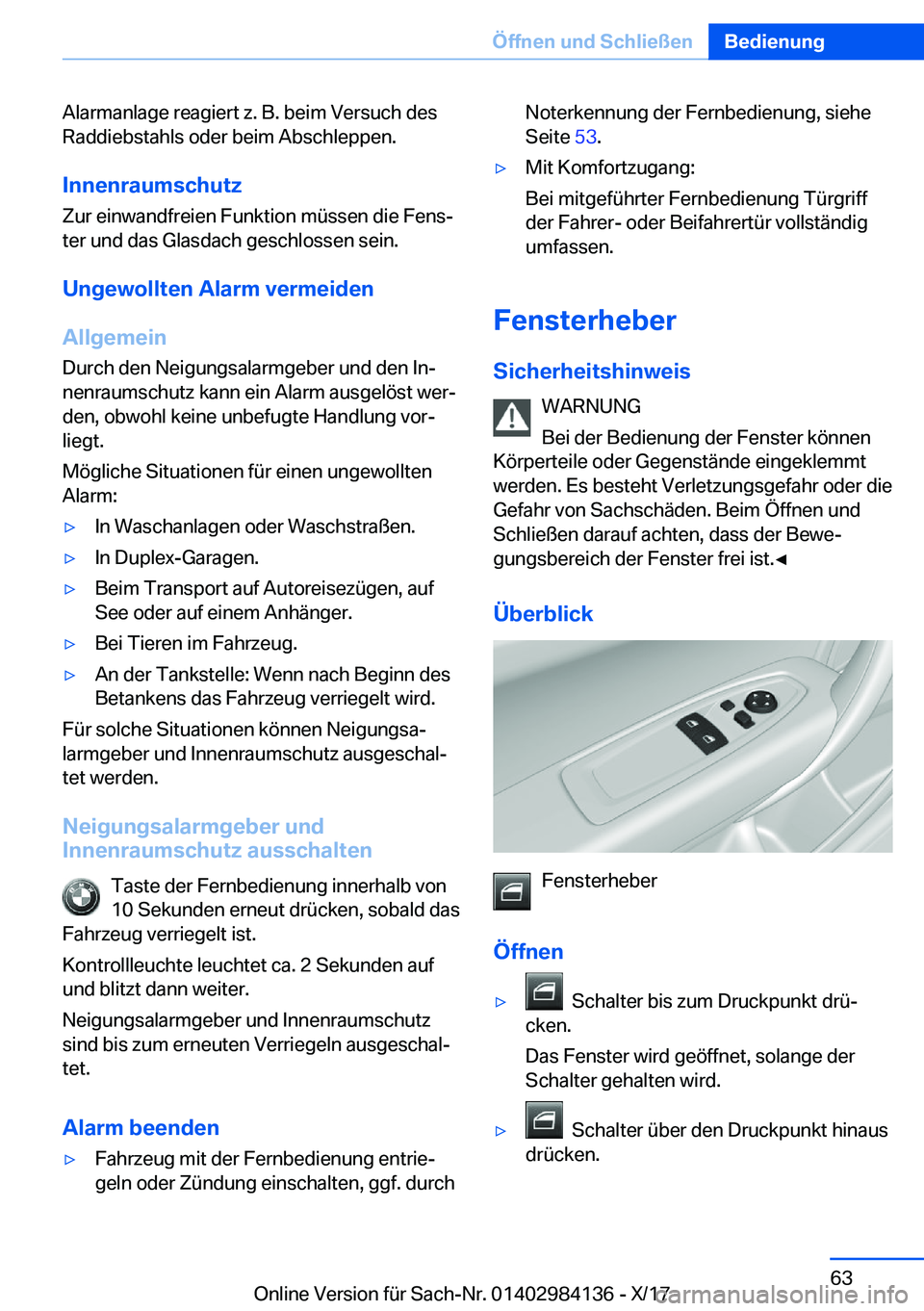 BMW 2 SERIES COUPE 2018  Betriebsanleitungen (in German) �A�l�a�r�m�a�n�l�a�g�e� �r�e�a�g�i�e�r�t� �z�.� �B�.� �b�e�i�m� �V�e�r�s�u�c�h� �d�e�s�R�a�d�d�i�e�b�s�t�a�h�l�s� �o�d�e�r� �b�e�i�m� �A�b�s�c�h�l�e�p�p�e�n�.
�I�n�n�e�n�r�a�u�m�s�c�h�u�t�z
�Z�u�r� �e