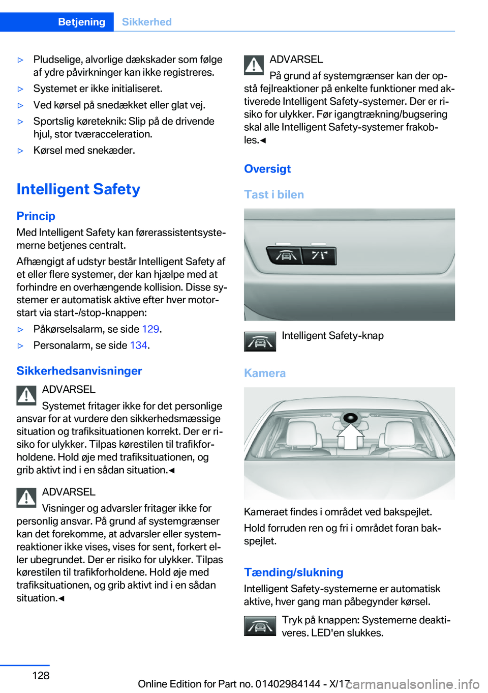 BMW 2 SERIES COUPE 2018  InstruktionsbØger (in Danish) 'y�P�l�u�d�s�e�l�i�g�e�,� �a�l�v�o�r�l�i�g�e� �d�æ�k�s�k�a�d�e�r� �s�o�m� �f�