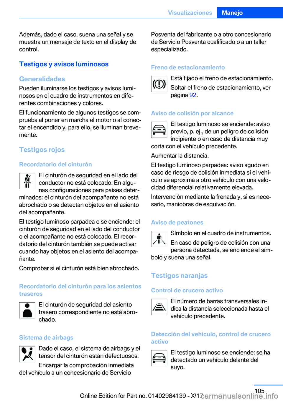 BMW 2 SERIES COUPE 2018  Manuales de Empleo (in Spanish) �A�d�e�m�