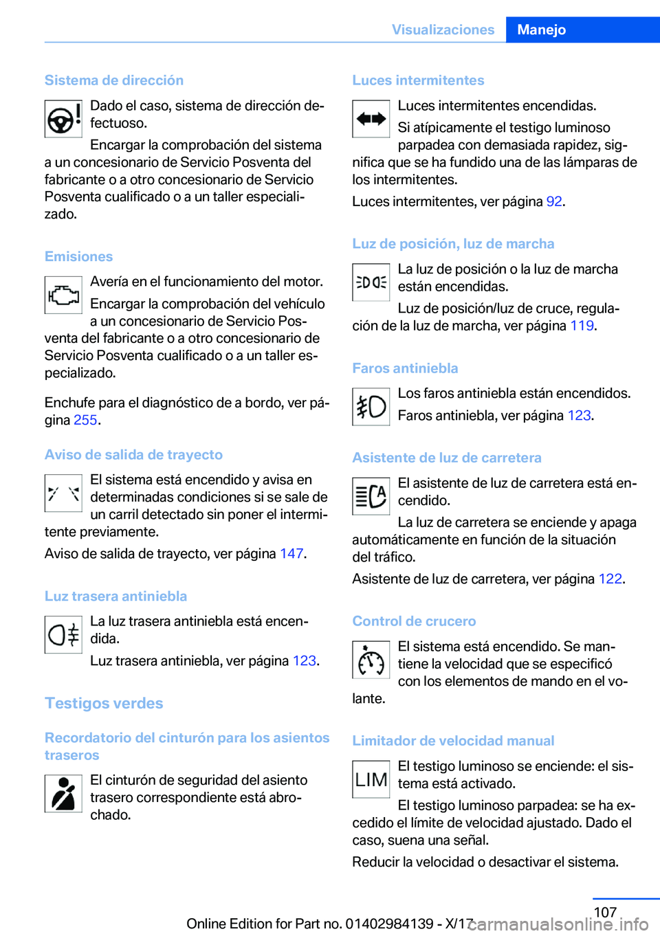 BMW 2 SERIES COUPE 2018  Manuales de Empleo (in Spanish) �S�i�s�t�e�m�a��d�e��d�i�r�e�c�c�i�