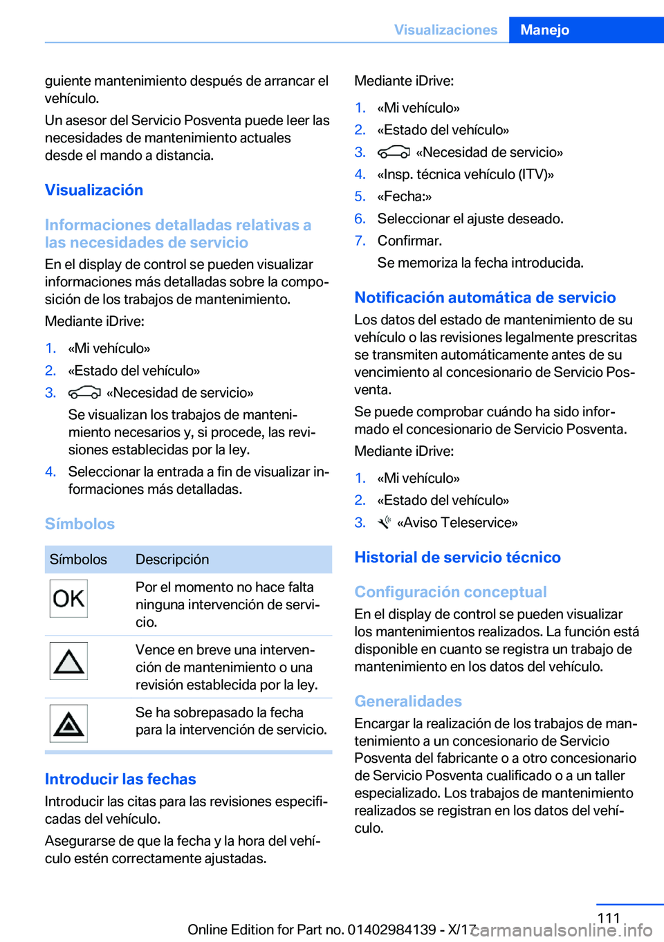 BMW 2 SERIES COUPE 2018  Manuales de Empleo (in Spanish) �g�u�i�e�n�t�e� �m�a�n�t�e�n�i�m�i�e�n�t�o� �d�e�s�p�u�
