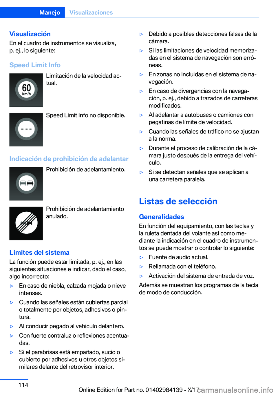 BMW 2 SERIES COUPE 2018  Manuales de Empleo (in Spanish) �V�i�s�u�a�l�i�z�a�c�i�