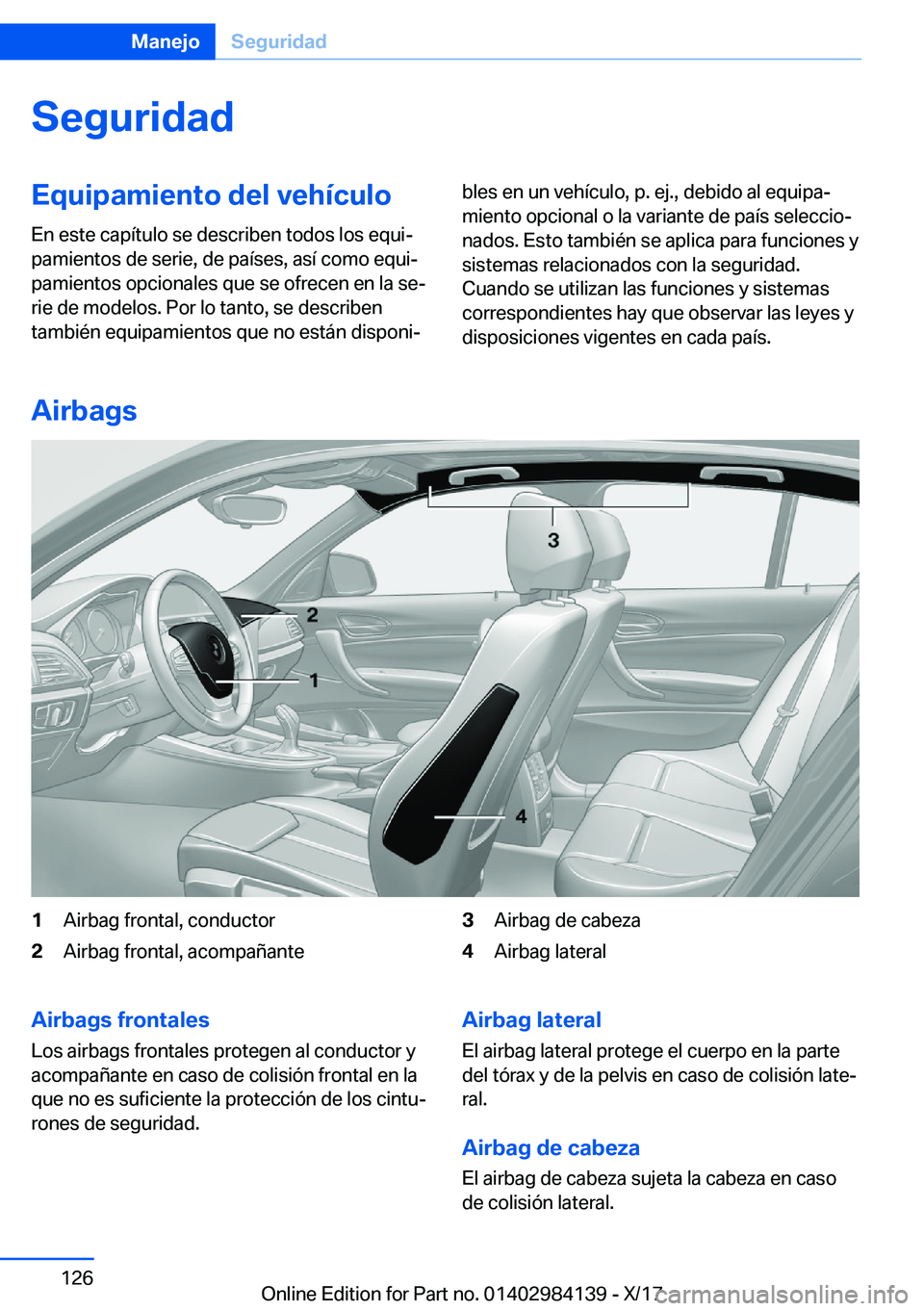 BMW 2 SERIES COUPE 2018  Manuales de Empleo (in Spanish) �S�e�g�u�r�i�d�a�d�E�q�u�i�p�a�m�i�e�n�t�o��d�e�l��v�e�h�
