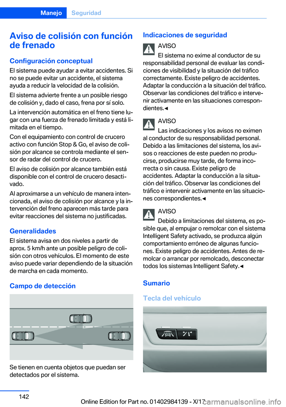 BMW 2 SERIES COUPE 2018  Manuales de Empleo (in Spanish) �A�v�i�s�o��d�e��c�o�l�i�s�i�