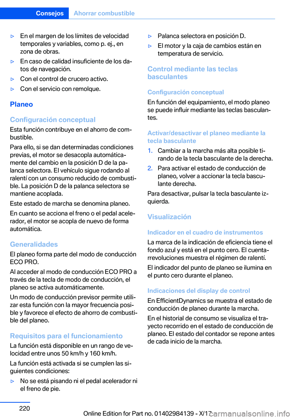 BMW 2 SERIES COUPE 2018  Manuales de Empleo (in Spanish) y�E�n� �e�l� �m�a�r�g�e�n� �d�e� �l�o�s� �l�