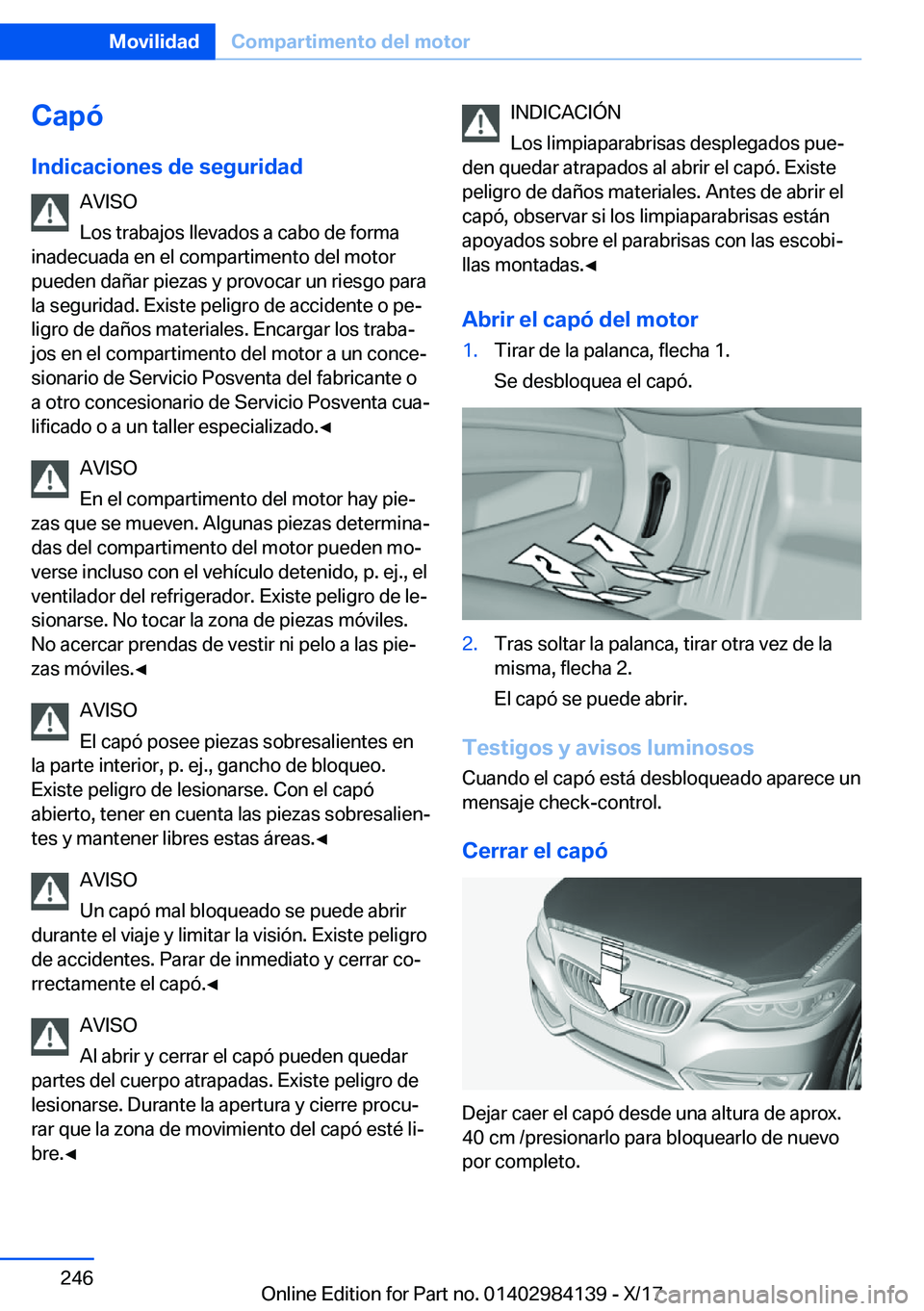 BMW 2 SERIES COUPE 2018  Manuales de Empleo (in Spanish) �C�a�p�
