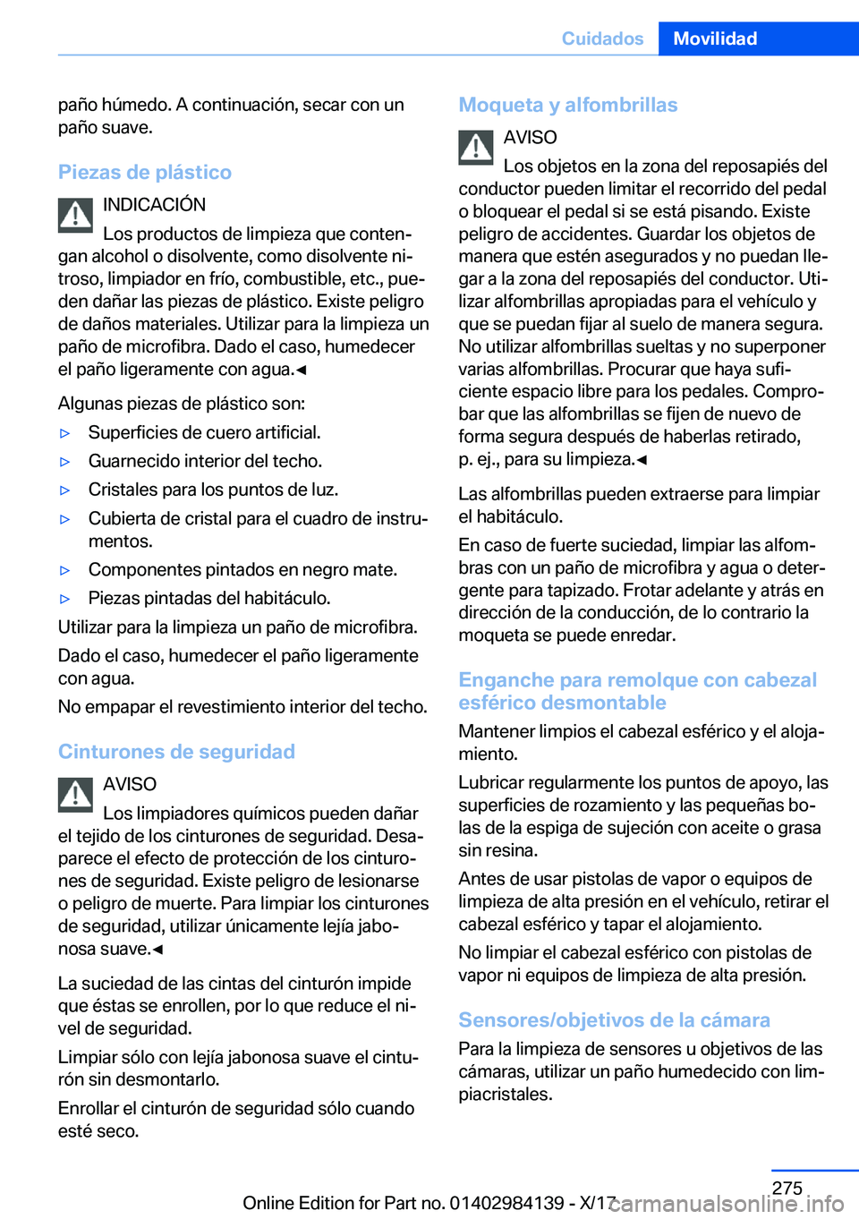 BMW 2 SERIES COUPE 2018  Manuales de Empleo (in Spanish) �p�a�