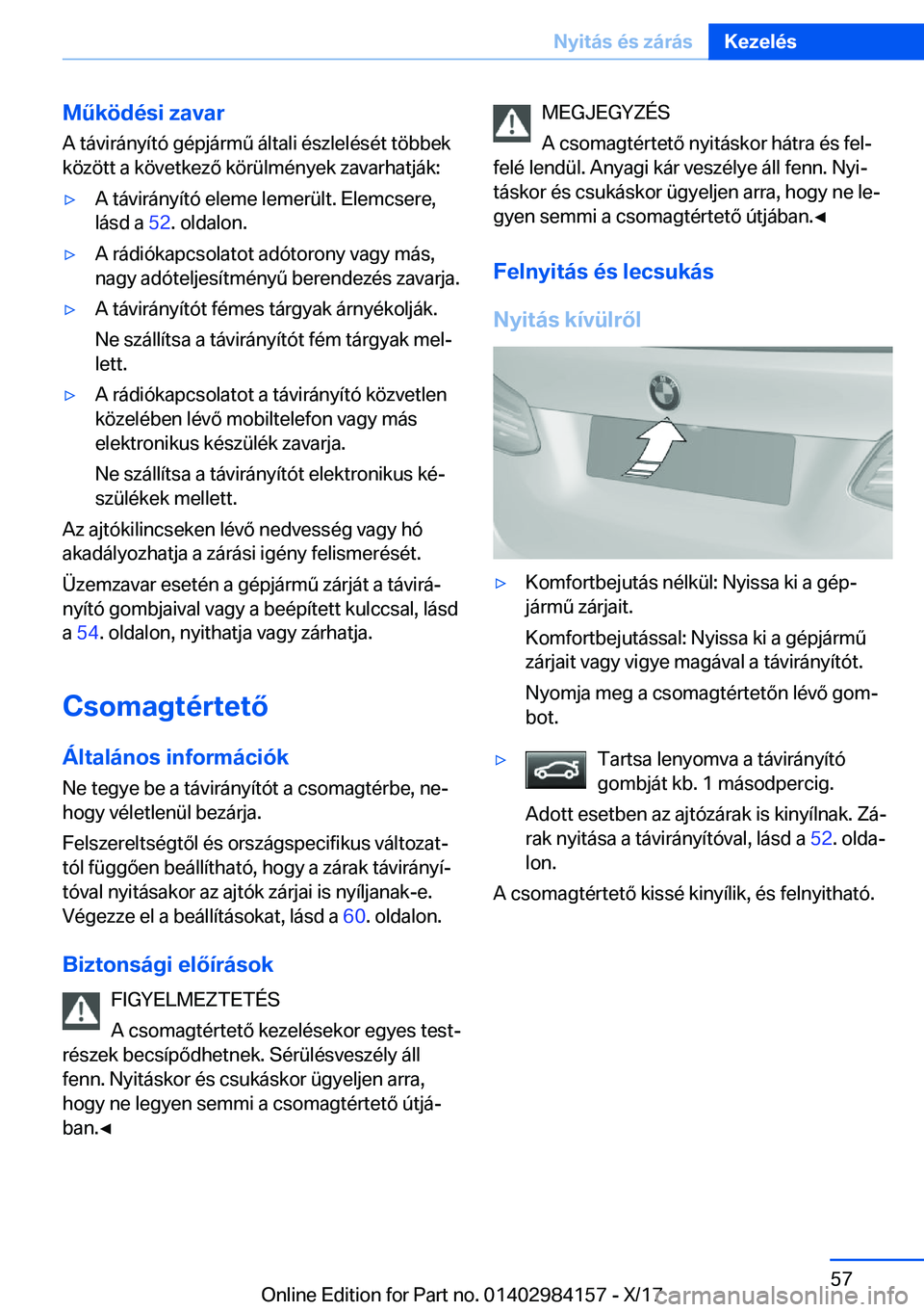BMW 2 SERIES COUPE 2018  Kezelési útmutató (in Hungarian) �M2�k�
