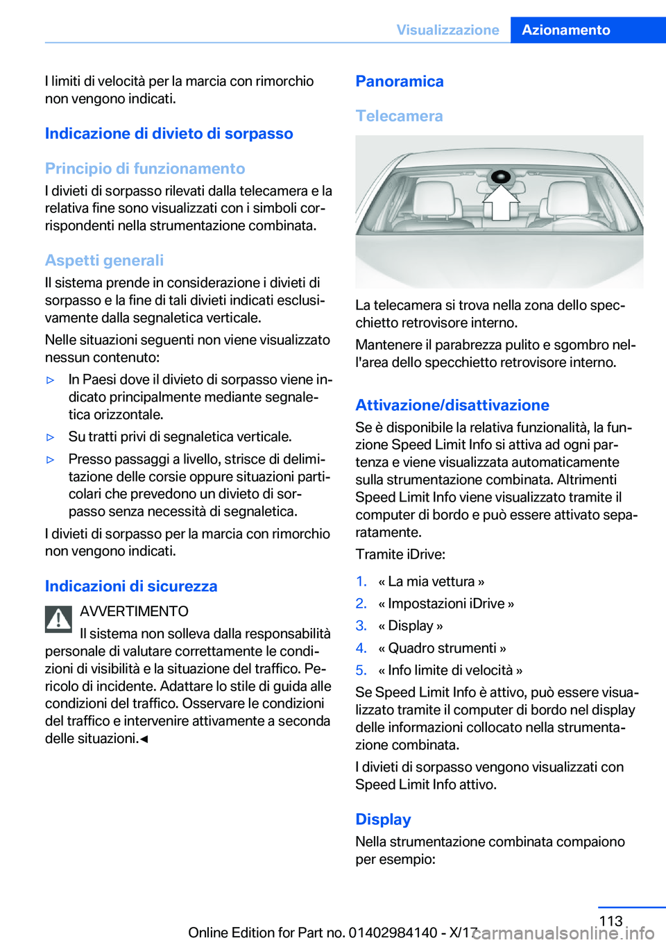 BMW 2 SERIES COUPE 2018  Libretti Di Uso E manutenzione (in Italian) �I� �l�i�m�i�t�i� �d�i� �v�e�l�o�c�i�t�