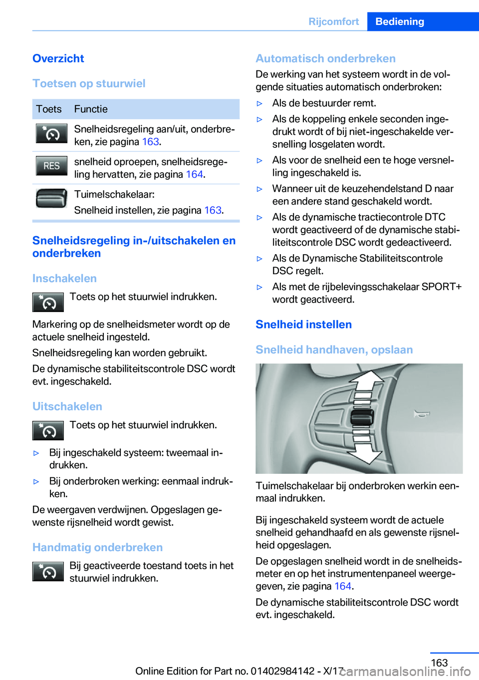 BMW 2 SERIES COUPE 2018  Instructieboekjes (in Dutch) �O�v�e�r�z�i�c�h�t
�T�o�e�t�s�e�n��o�p��s�t�u�u�r�w�i�e�l�T�o�e�t�s�F�u�n�c�t�i�e�S�n�e�l�h�e�i�d�s�r�e�g�e�l�i�n�g� �a�a�n�/�u�i�t�,� �o�n�d�e�r�b�r�ej
�k�e�n�,� �z�i�e� �p�a�g�i�n�a�  �1�6�3�.�s�