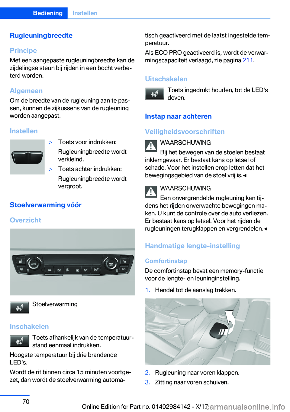BMW 2 SERIES COUPE 2018  Instructieboekjes (in Dutch) �R�u�g�l�e�u�n�i�n�g�b�r�e�e�d�t�e
�P�r�i�n�c�i�p�e �M�e�t� �e�e�n� �a�a�n�g�e�p�a�s�t�e� �r�u�g�l�e�u�n�i�n�g�b�r�e�e�d�t�e� �k�a�n� �d�e
�z�i�j�d�e�l�i�n�g�s�e� �s�t�e�u�n� �b�i�j� �r�i�j�d�e�n� �i�