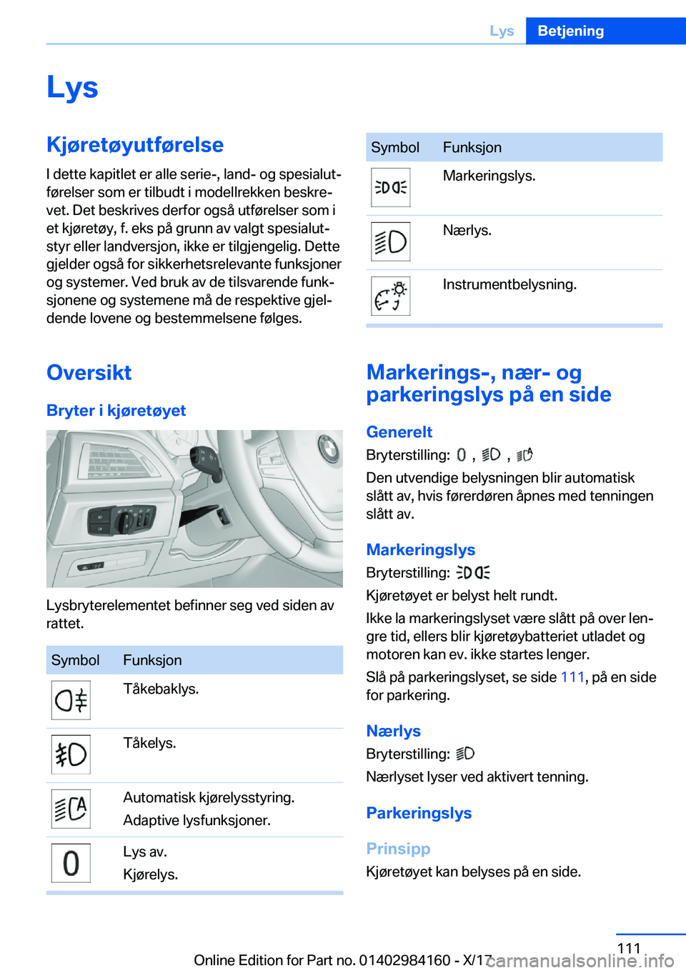 BMW 2 SERIES COUPE 2018  InstruksjonsbØker (in Norwegian) �L�y�s�K�j�