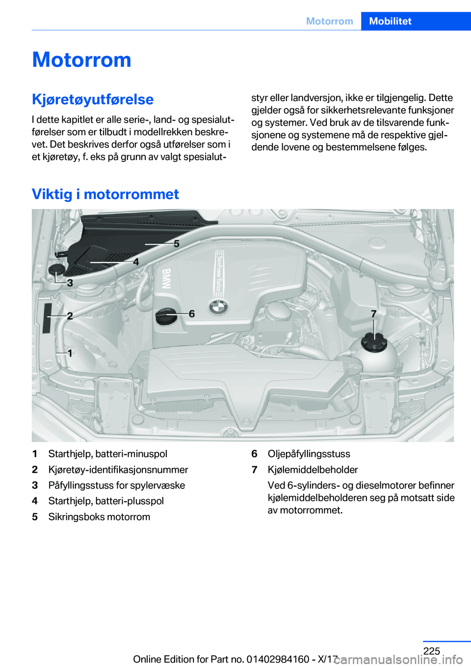 BMW 2 SERIES COUPE 2018  InstruksjonsbØker (in Norwegian) �M�o�t�o�r�r�o�m�K�j�
