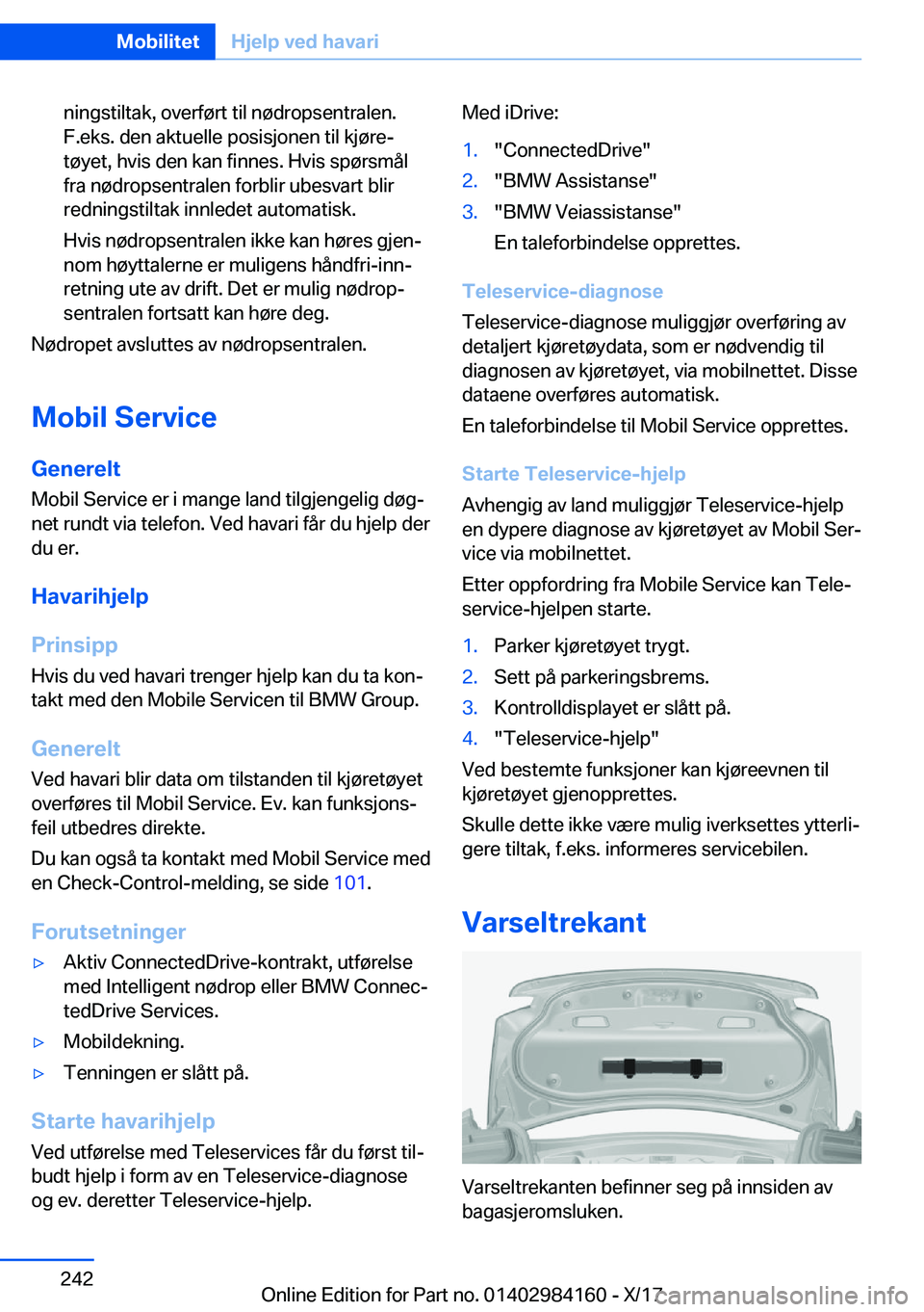 BMW 2 SERIES COUPE 2018  InstruksjonsbØker (in Norwegian) �n�i�n�g�s�t�i�l�t�a�k�,� �o�v�e�r�f�