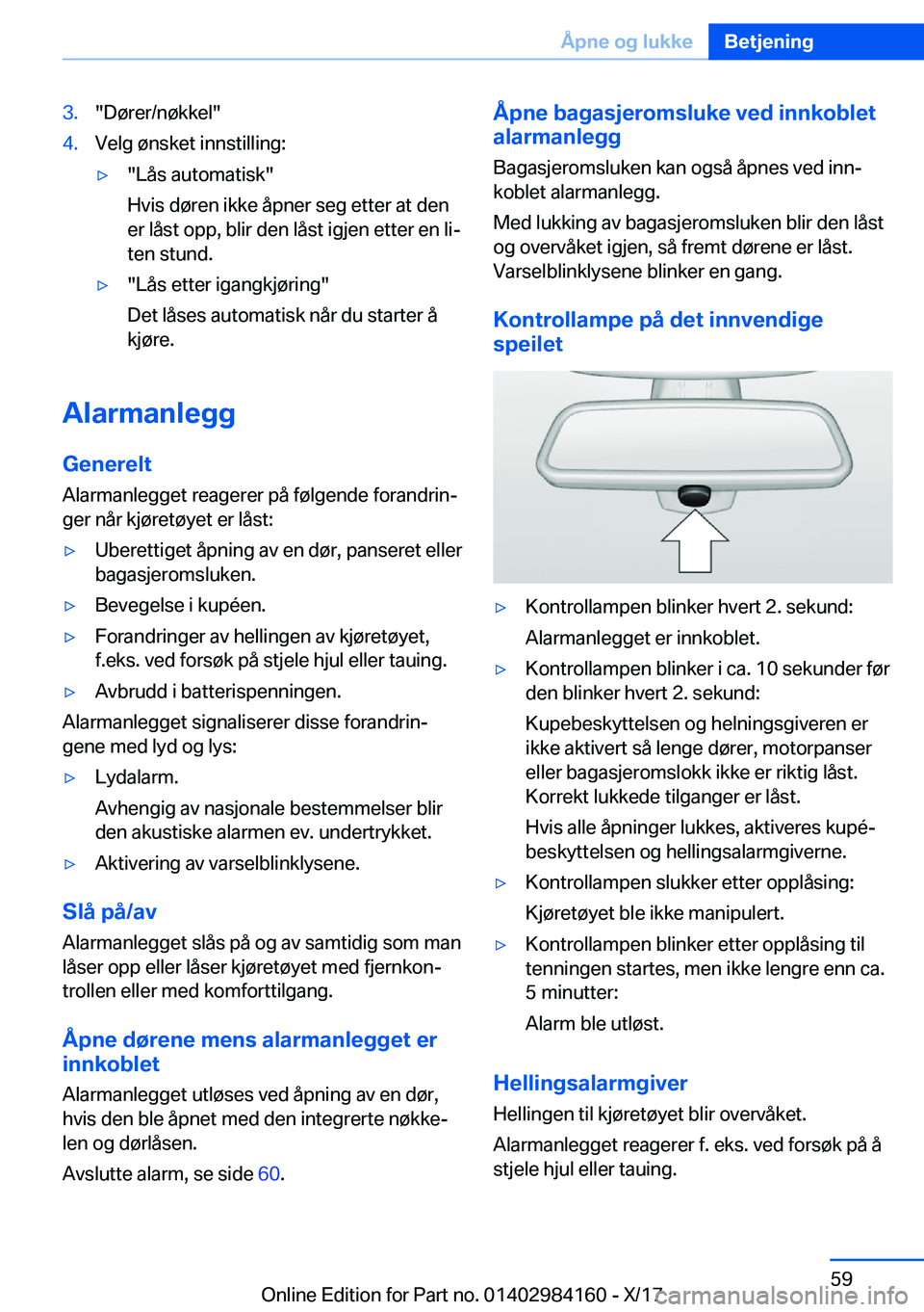 BMW 2 SERIES COUPE 2018  InstruksjonsbØker (in Norwegian) �3�.�"�D�