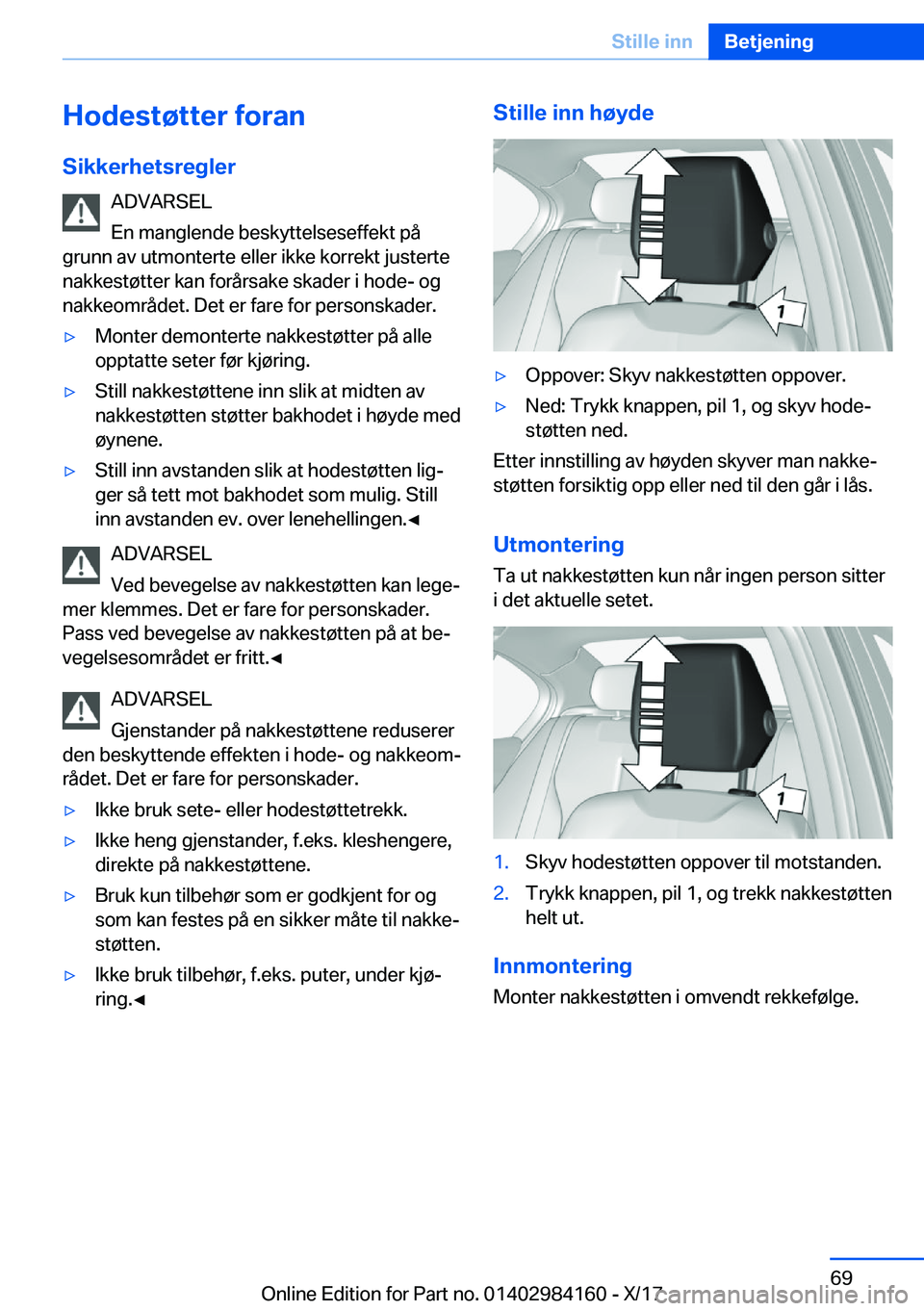 BMW 2 SERIES COUPE 2018  InstruksjonsbØker (in Norwegian) �H�o�d�e�s�t�