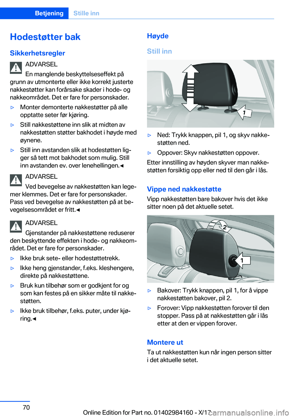 BMW 2 SERIES COUPE 2018  InstruksjonsbØker (in Norwegian) �H�o�d�e�s�t�