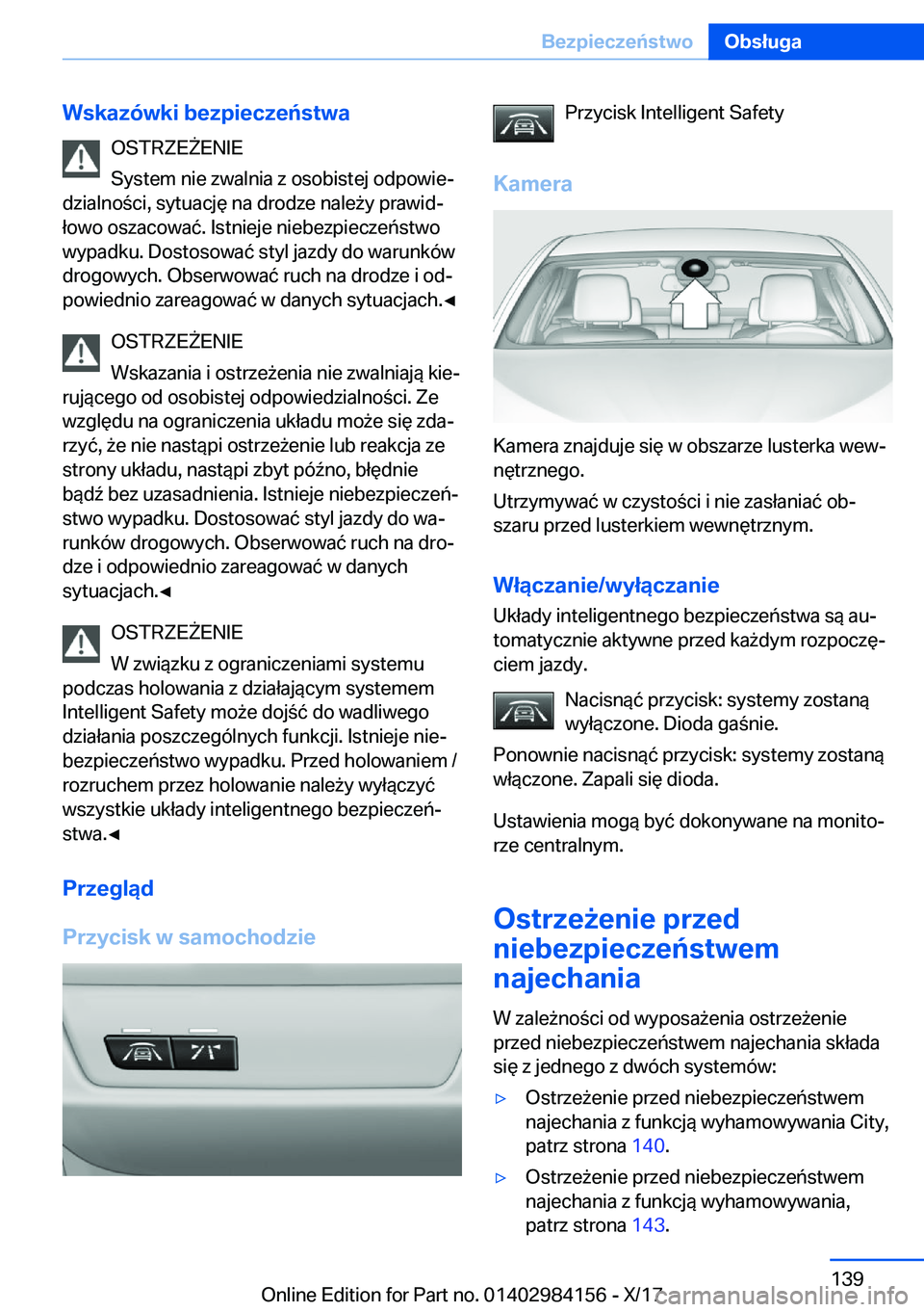 BMW 2 SERIES COUPE 2018  Instrukcja obsługi (in Polish) �W�s�k�a�z�