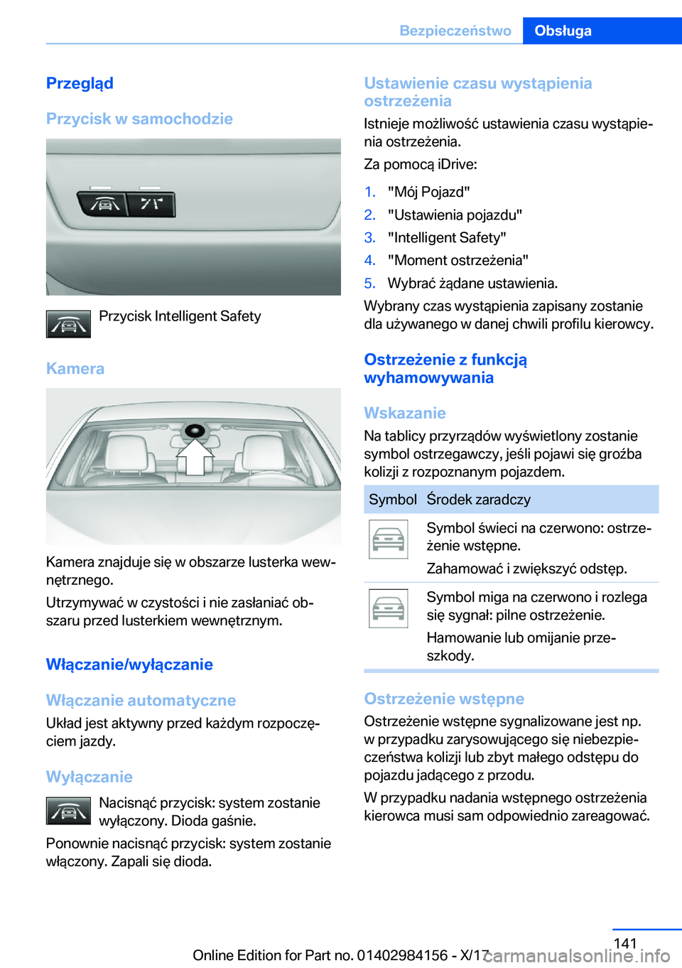 BMW 2 SERIES COUPE 2018  Instrukcja obsługi (in Polish) �P�r�z�e�g�l�