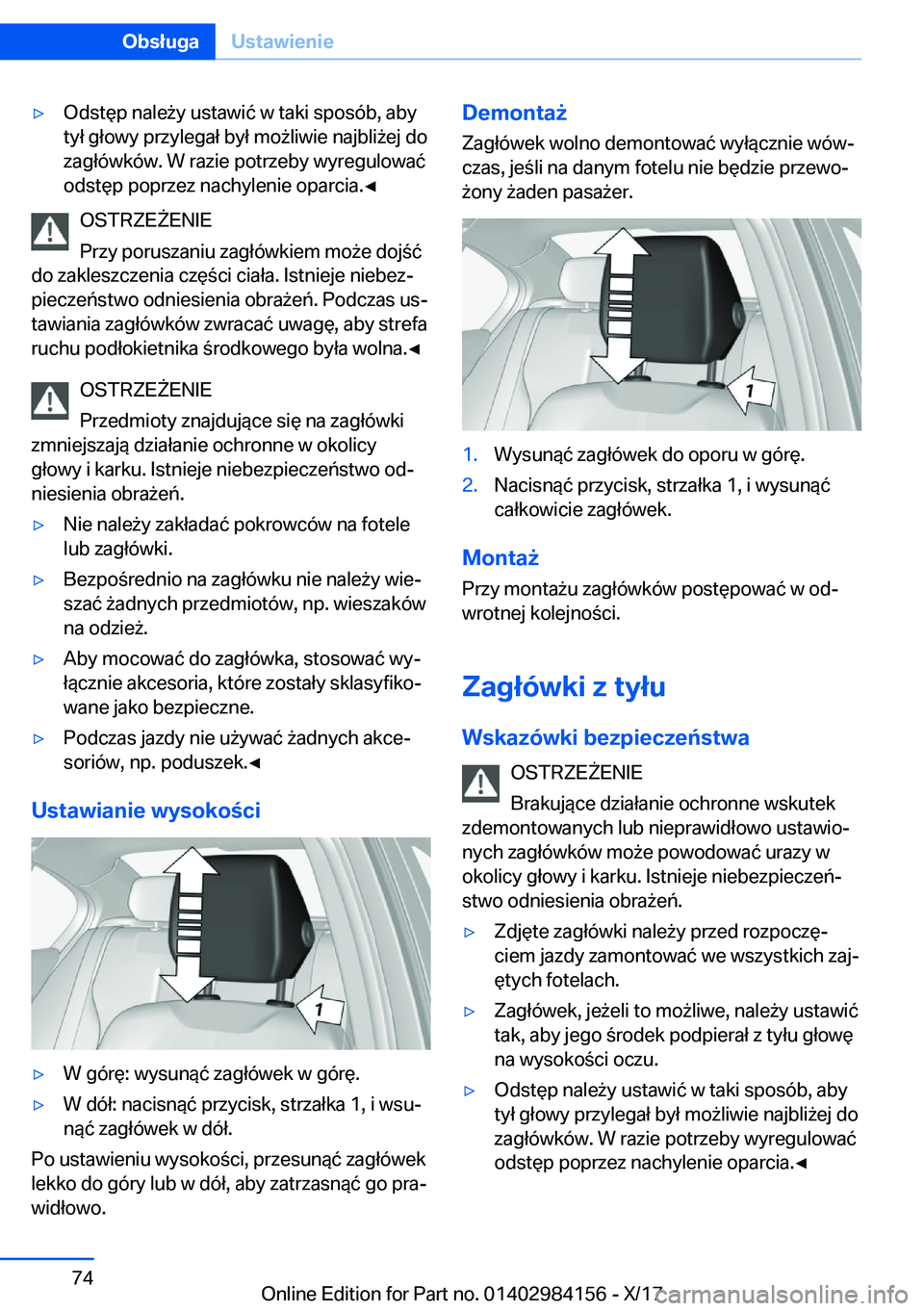 BMW 2 SERIES COUPE 2018  Instrukcja obsługi (in Polish) 'y�O�d�s�t�