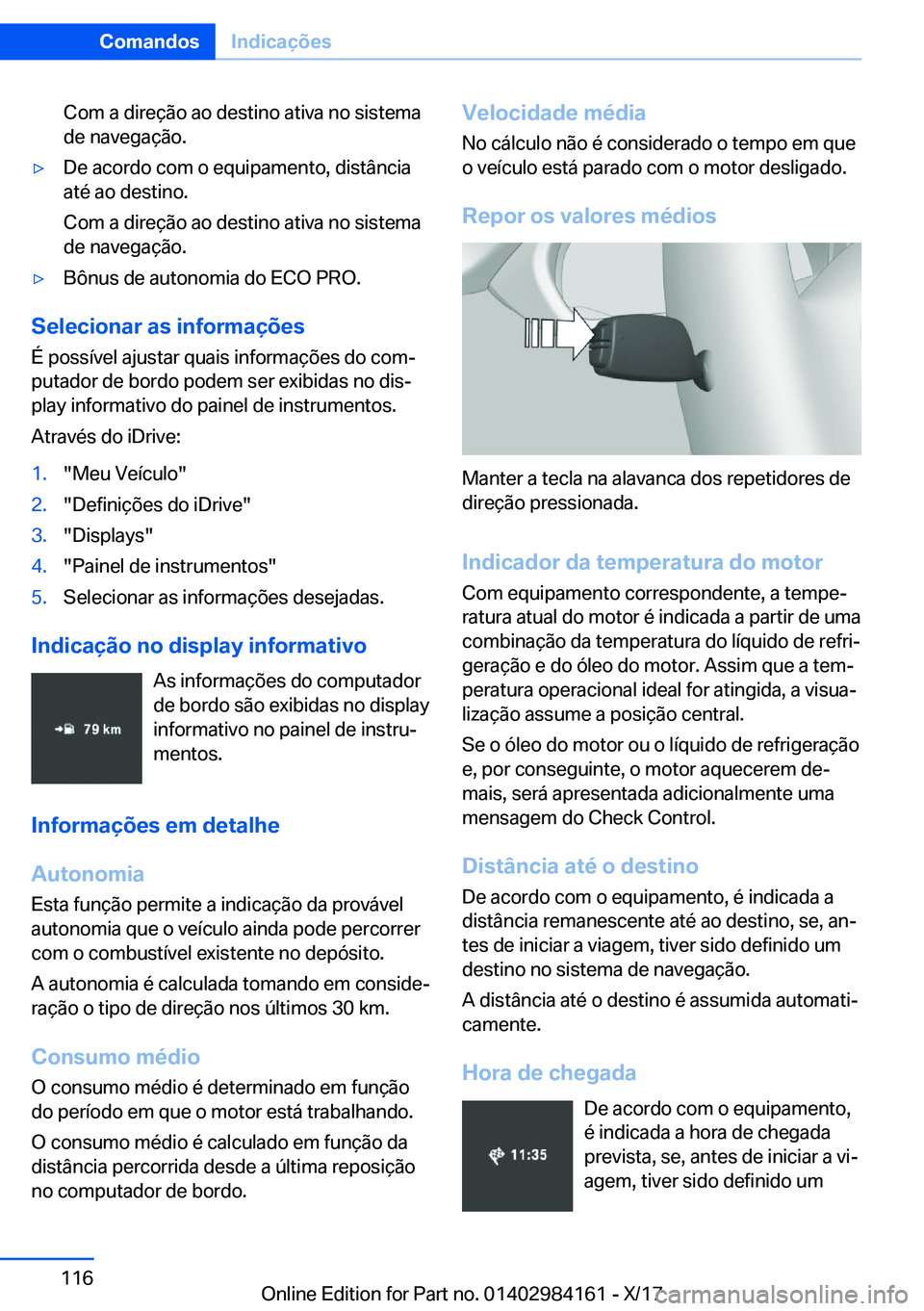 BMW 2 SERIES COUPE 2018  Manual do condutor (in Portuguese) �C�o�m� �a� �d�i�r�e�