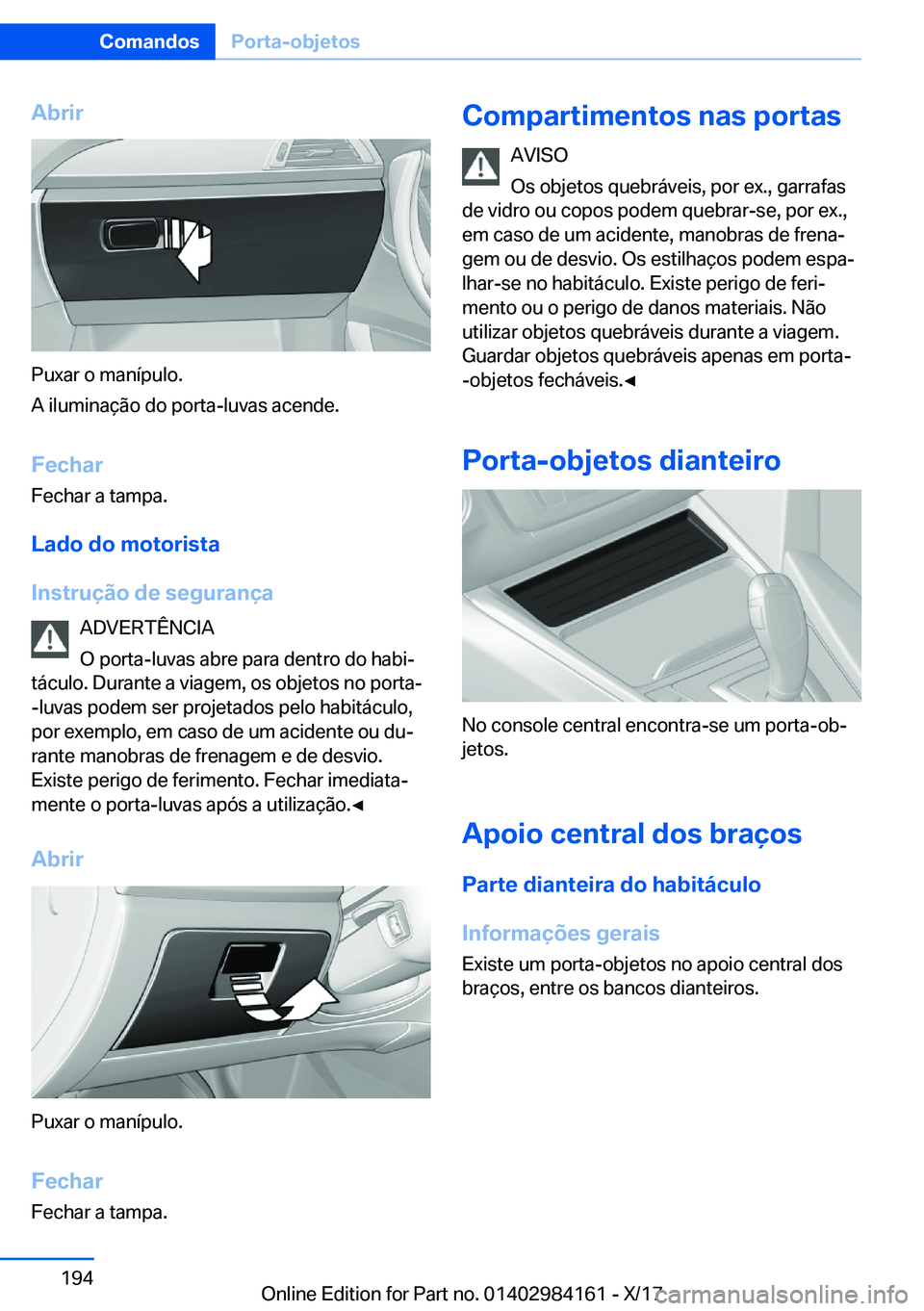 BMW 2 SERIES COUPE 2018  Manual do condutor (in Portuguese) �A�b�r�i�r
�P�u�x�a�r� �o� �m�a�n�