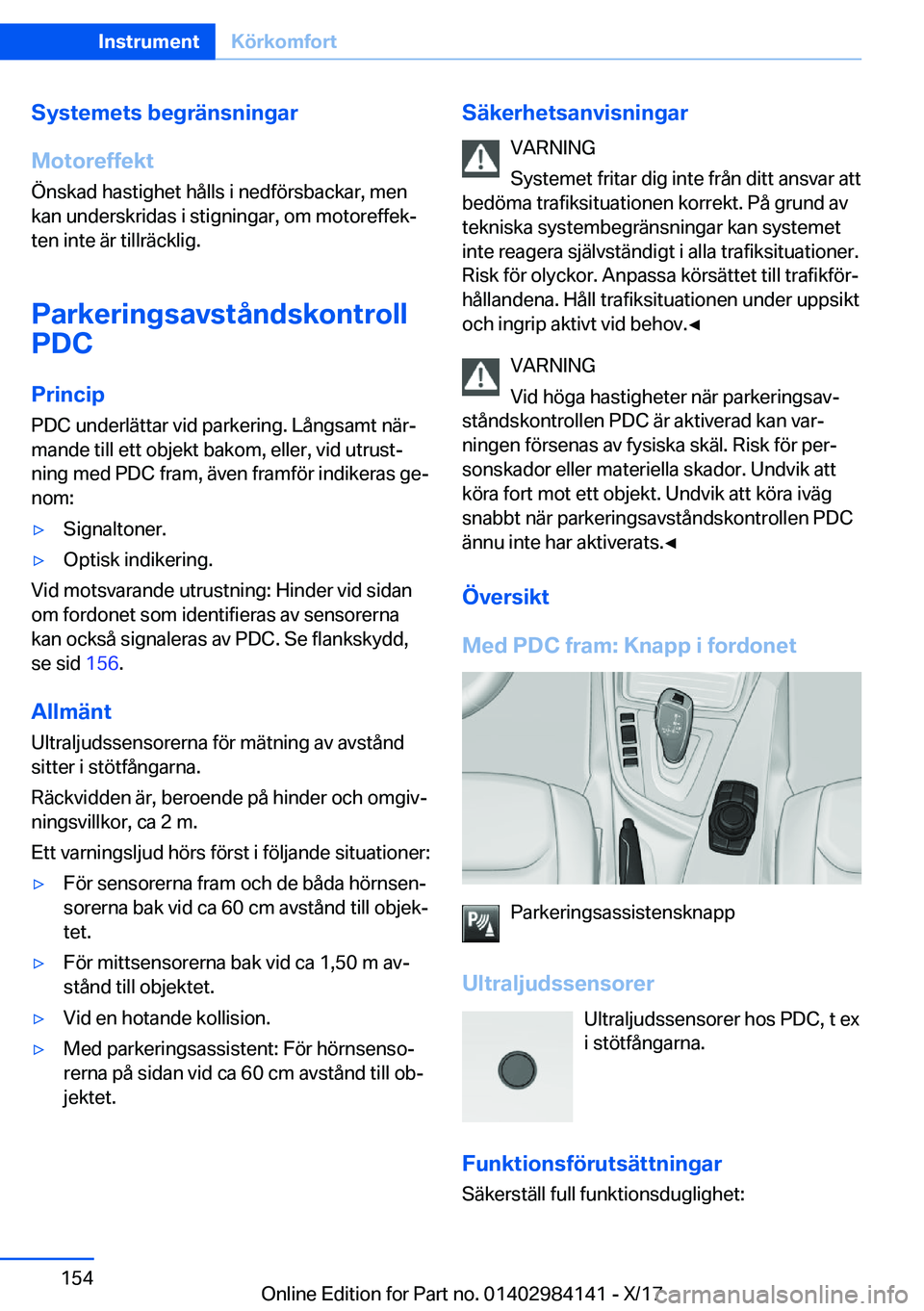 BMW 2 SERIES COUPE 2018  InstruktionsbÖcker (in Swedish) �S�y�s�t�e�m�e�t�s��b�e�g�r�ä�n�s�n�i�n�g�a�r
�M�o�t�o�r�e�f�f�e�k�t
�