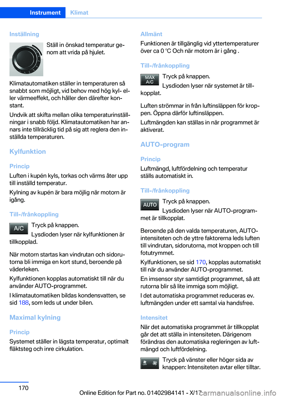 BMW 2 SERIES COUPE 2018  InstruktionsbÖcker (in Swedish) �I�n�s�t�ä�l�l�n�i�n�g�S�t�ä�l�l� �i�n� �