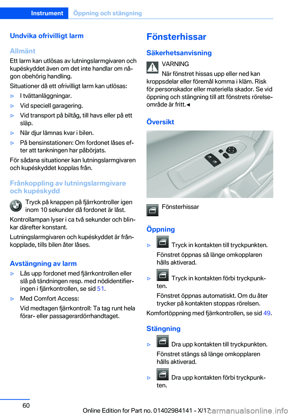 BMW 2 SERIES COUPE 2018  InstruktionsbÖcker (in Swedish) �U�n�d�v�i�k�a��o�f�r�i�v�i�l�l�i�g�t��l�a�r�m
�A�l�l�m�ä�n�t
�E�t�t� �l�a�r�m� �k�a�n� �u�t�l�