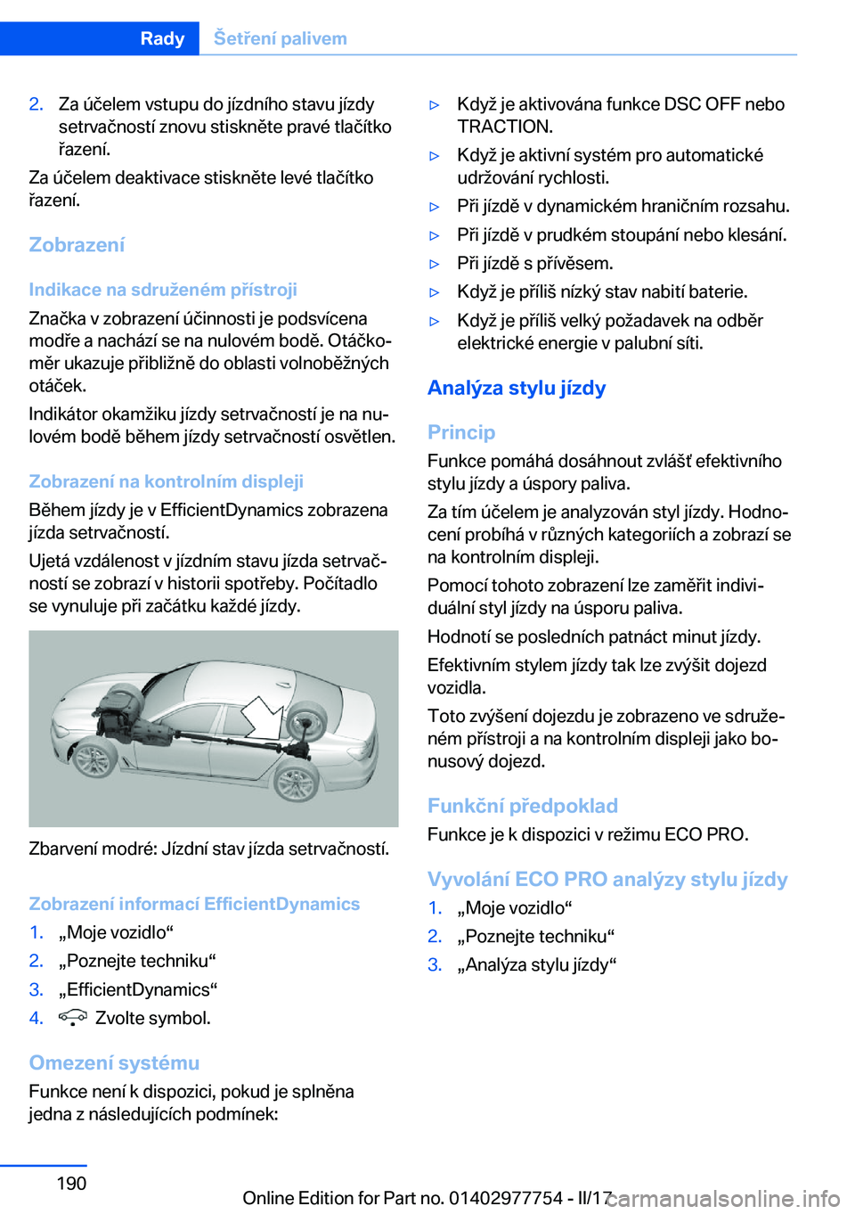 BMW 2 SERIES COUPE 2017  Návod na použití (in Czech) �2�.�Z�a� �