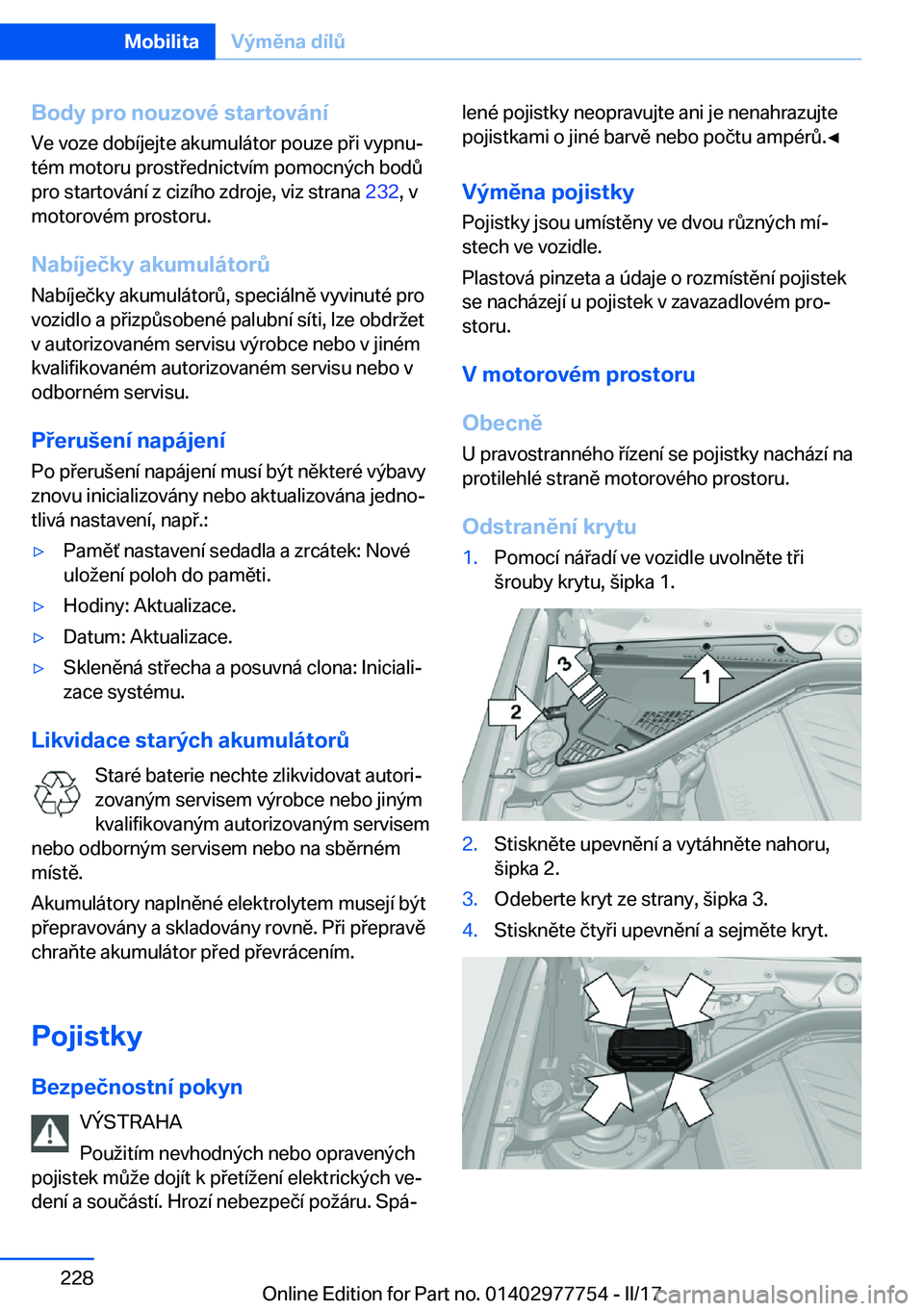 BMW 2 SERIES COUPE 2017  Návod na použití (in Czech) �B�o�d�y��p�r�o��n�o�u�z�o�v�
