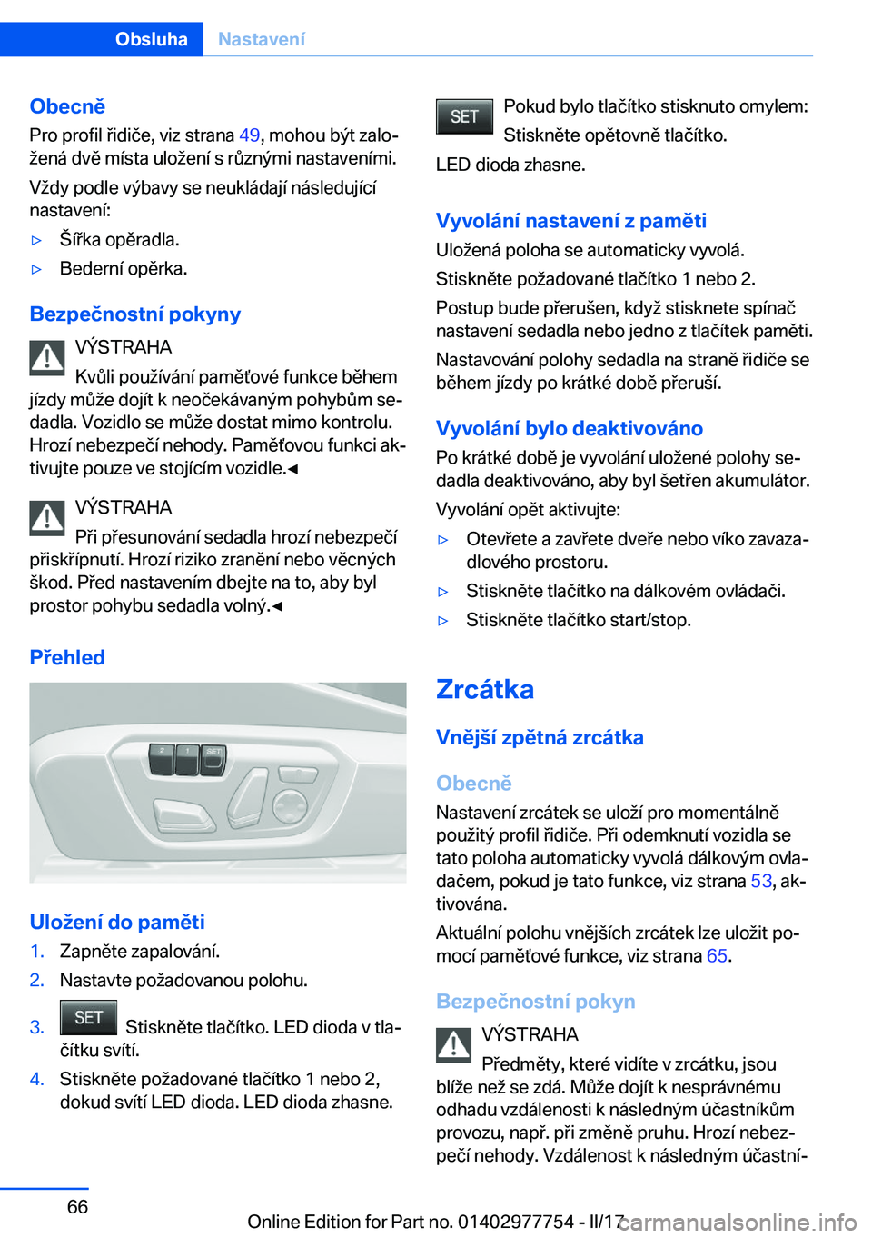 BMW 2 SERIES COUPE 2017  Návod na použití (in Czech) �O�b�e�c�n�