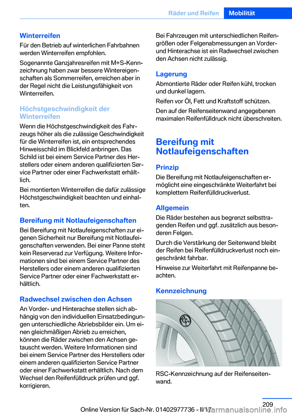 BMW 2 SERIES COUPE 2017  Betriebsanleitungen (in German) �W�i�n�t�e�r�r�e�i�f�e�n
�F�