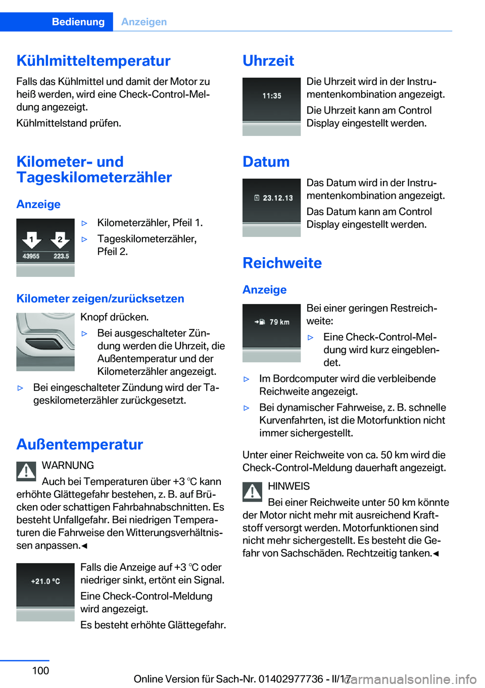 BMW 2 SERIES COUPE 2017  Betriebsanleitungen (in German) �K�