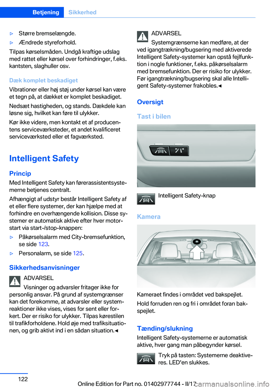 BMW 2 SERIES COUPE 2017  InstruktionsbØger (in Danish) 'y�S�t�