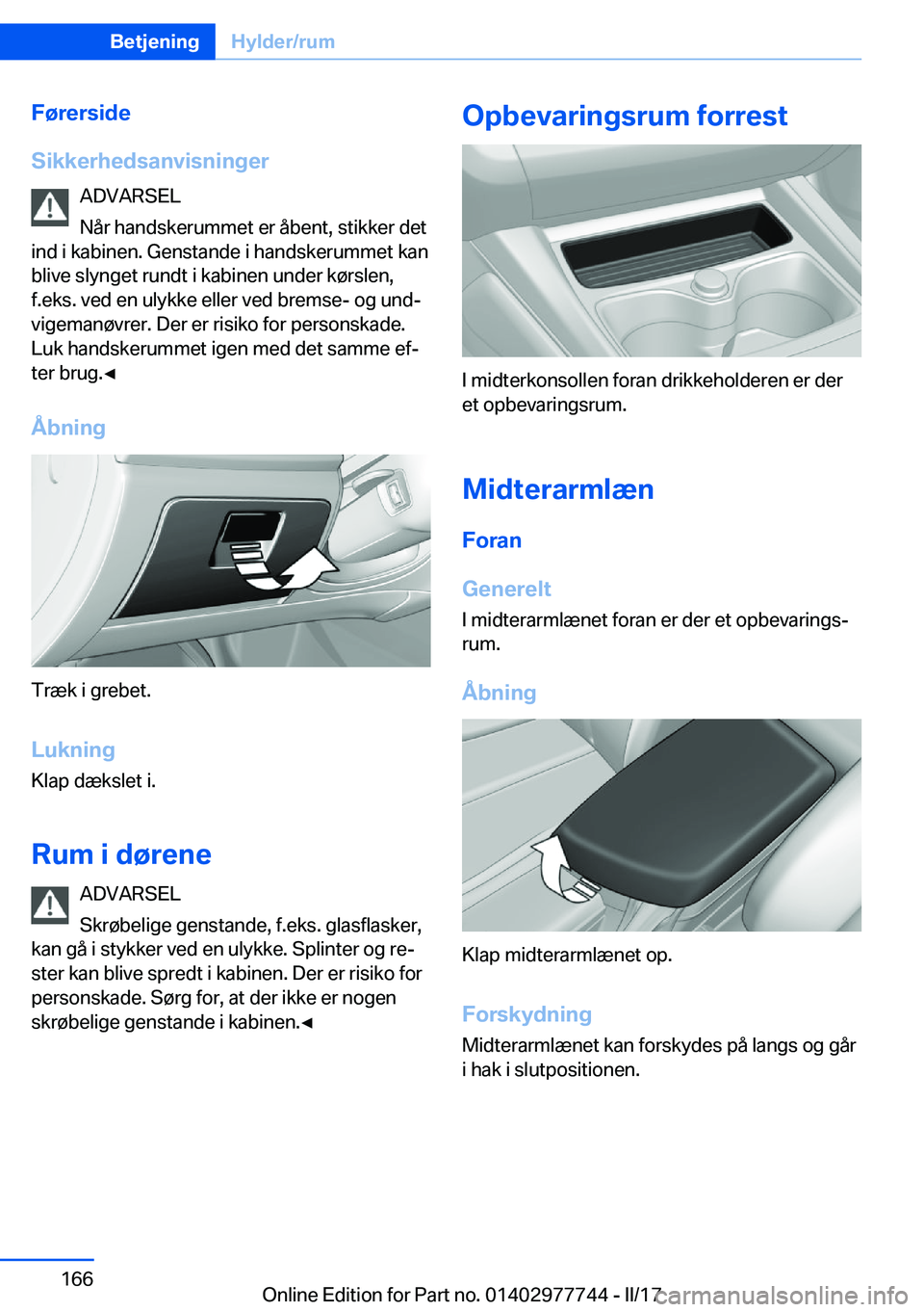 BMW 2 SERIES COUPE 2017  InstruktionsbØger (in Danish) �F�