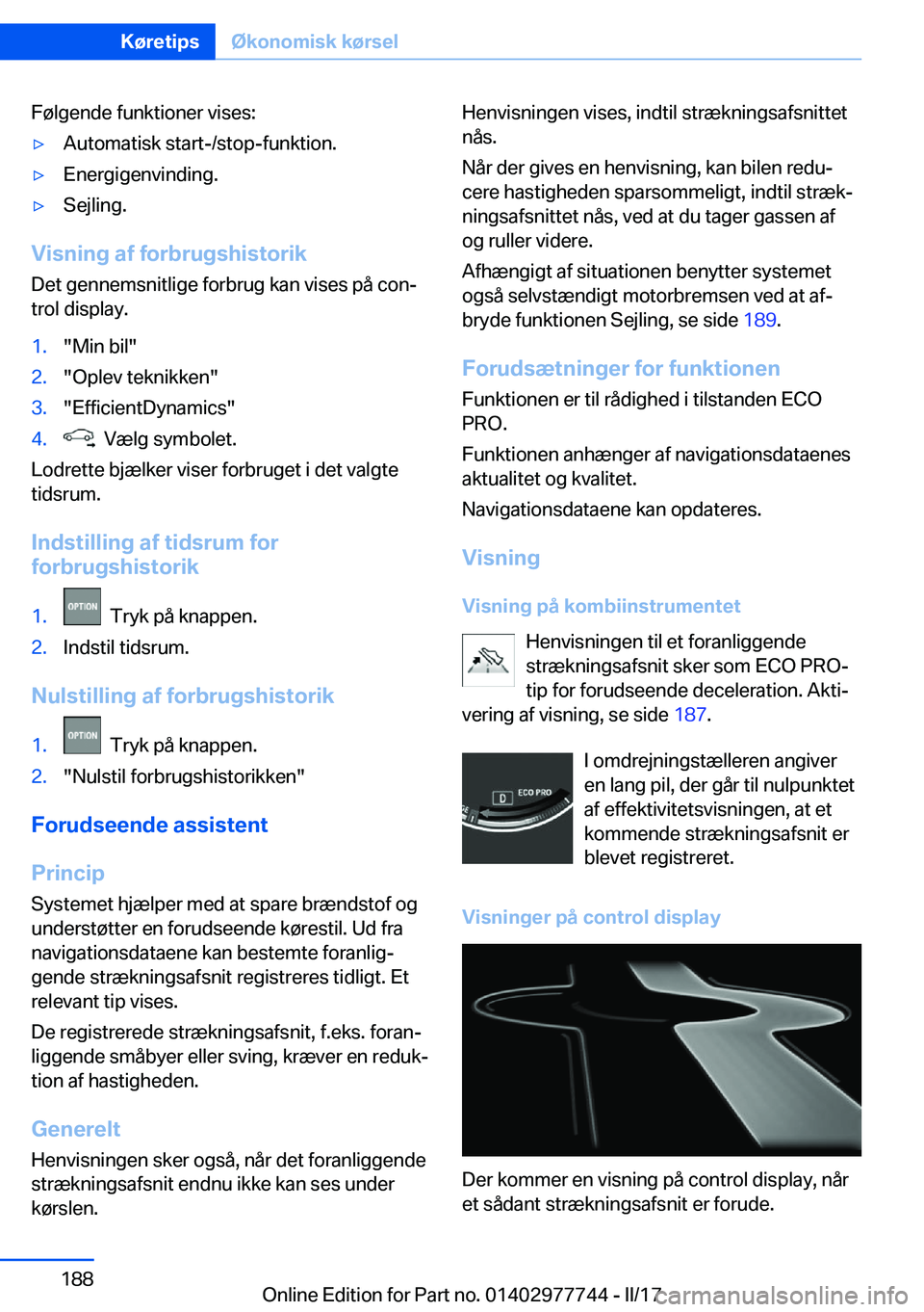 BMW 2 SERIES COUPE 2017  InstruktionsbØger (in Danish) �F�