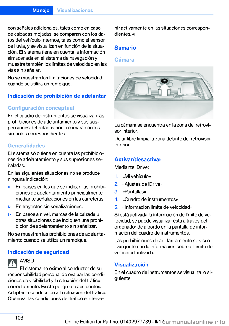 BMW 2 SERIES COUPE 2017  Manuales de Empleo (in Spanish) �c�o�n� �s�e�