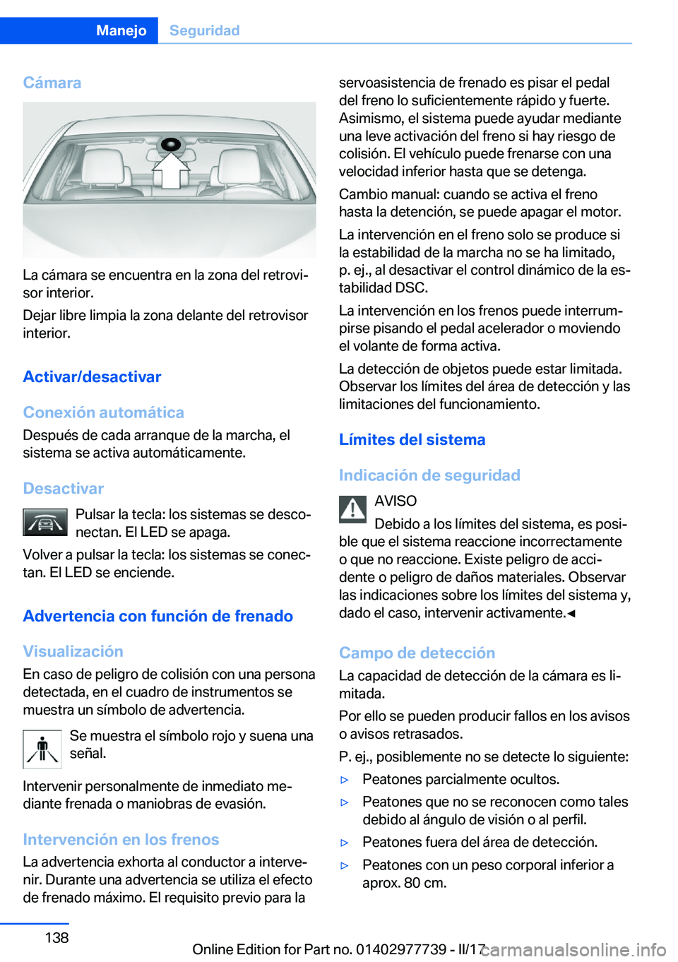BMW 2 SERIES COUPE 2017  Manuales de Empleo (in Spanish) �C�