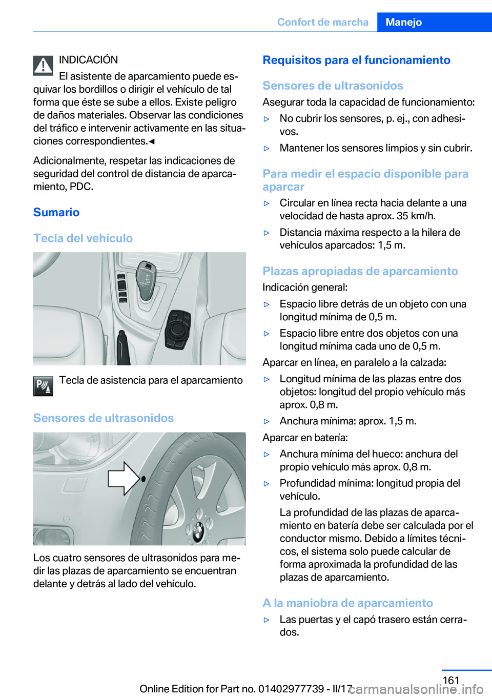 BMW 2 SERIES COUPE 2017  Manuales de Empleo (in Spanish) �I�N�D�I�C�A�C�I�