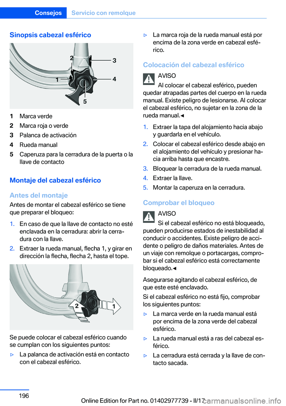 BMW 2 SERIES COUPE 2017  Manuales de Empleo (in Spanish) �S�i�n�o�p�s�i�s��c�a�b�e�z�a�l��e�s�f�