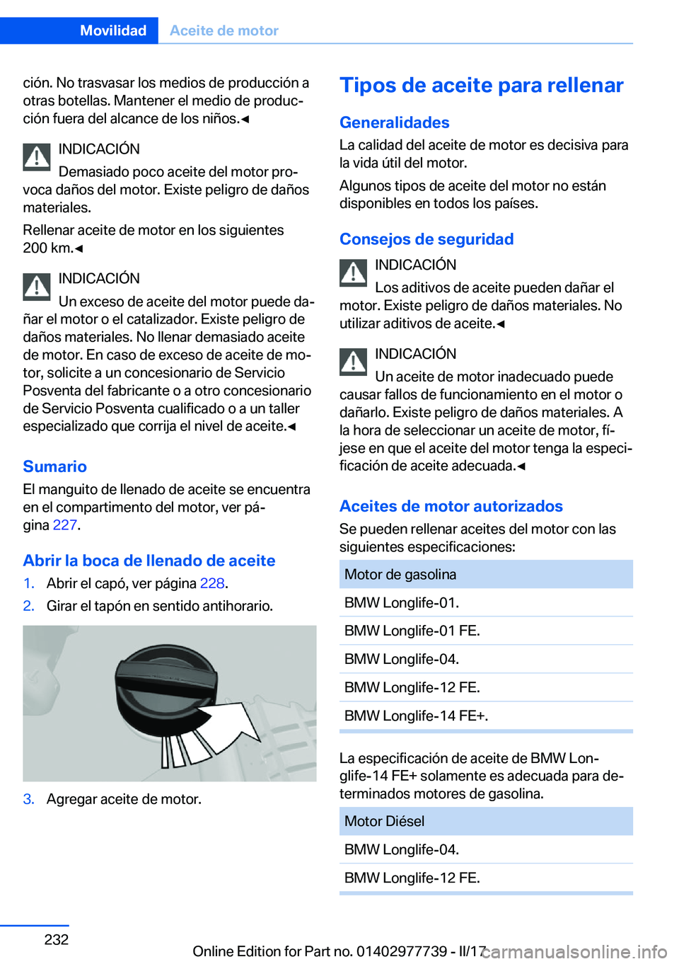 BMW 2 SERIES COUPE 2017  Manuales de Empleo (in Spanish) �c�i�