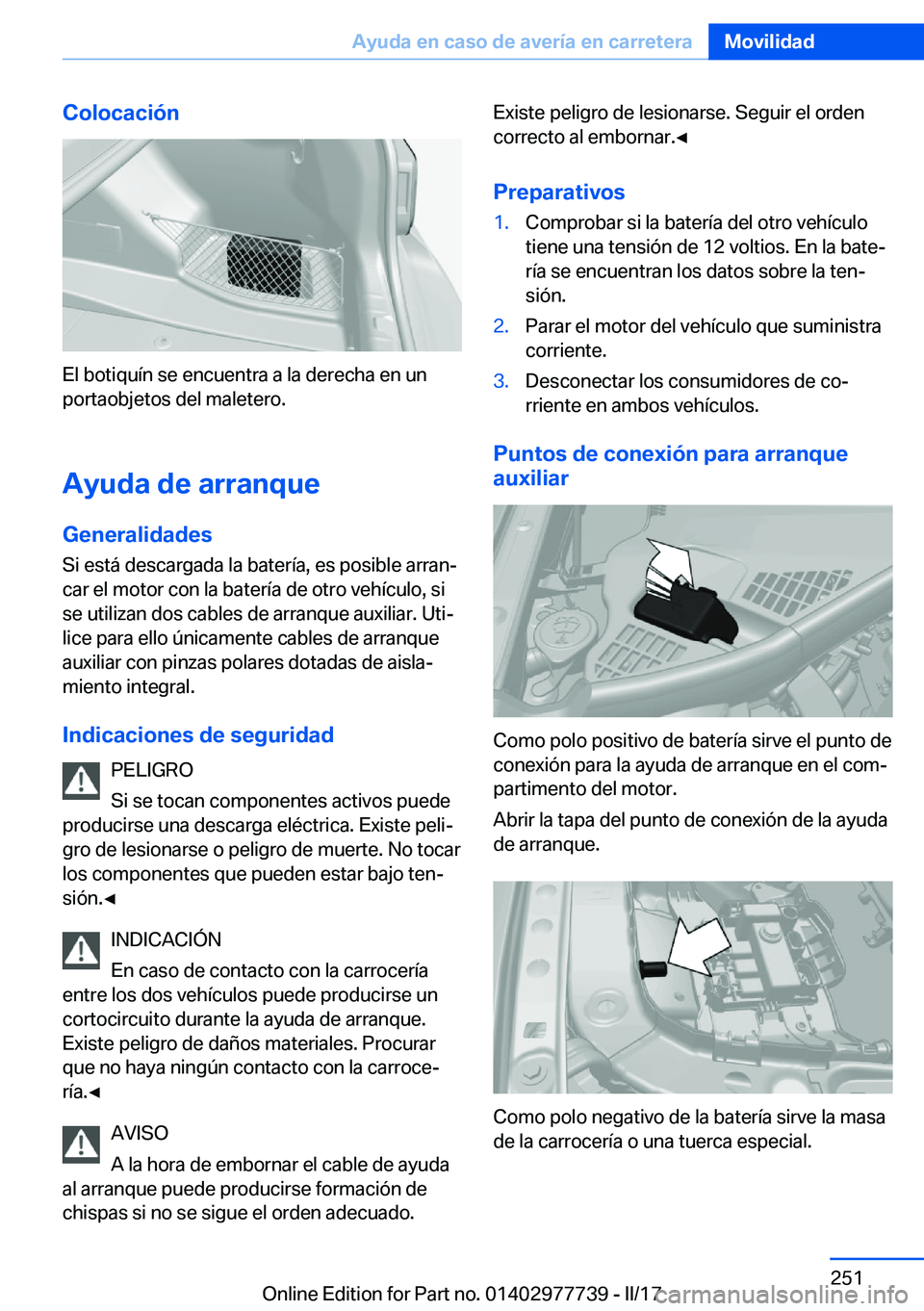 BMW 2 SERIES COUPE 2017  Manuales de Empleo (in Spanish) �C�o�l�o�c�a�c�i�