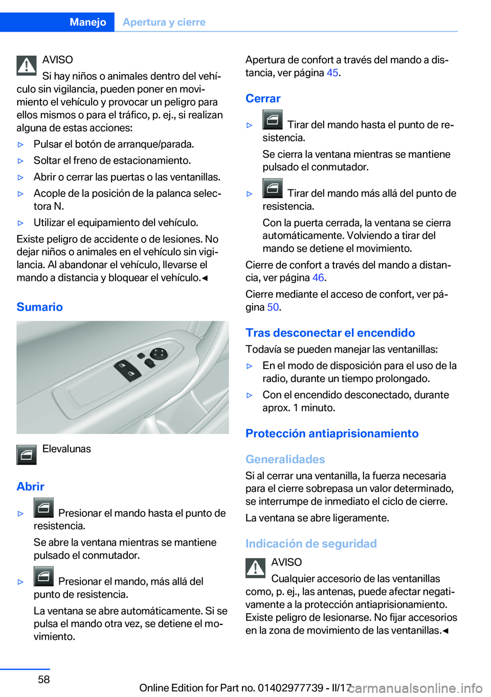 BMW 2 SERIES COUPE 2017  Manuales de Empleo (in Spanish) �A�V�I�S�O
�S�i� �h�a�y� �n�i�