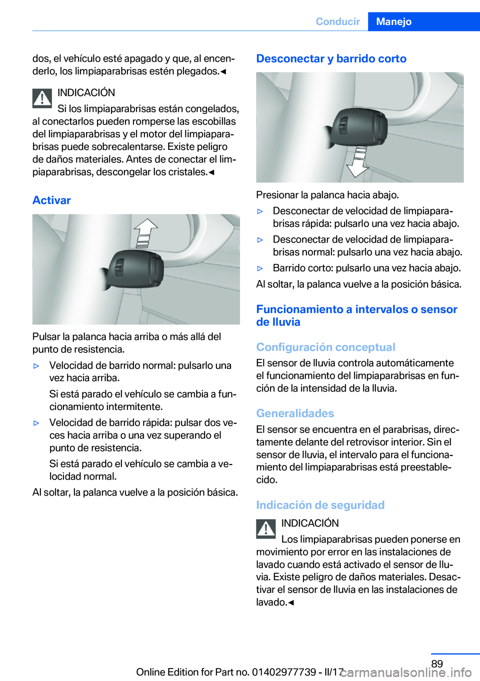 BMW 2 SERIES COUPE 2017  Manuales de Empleo (in Spanish) �d�o�s�,� �e�l� �v�e�h�
