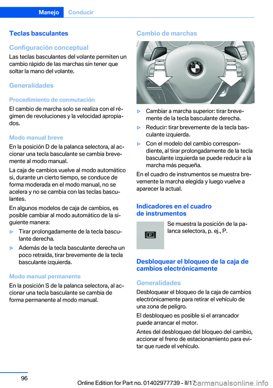 BMW 2 SERIES COUPE 2017  Manuales de Empleo (in Spanish) �T�e�c�l�a�s��b�a�s�c�u�l�a�n�t�e�s
�C�o�n�f�i�g�u�r�a�c�i�